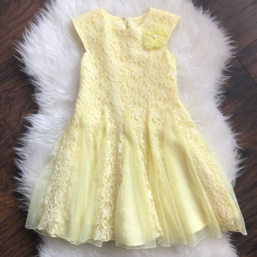 Girls’ Yellow Special Occasion Dress